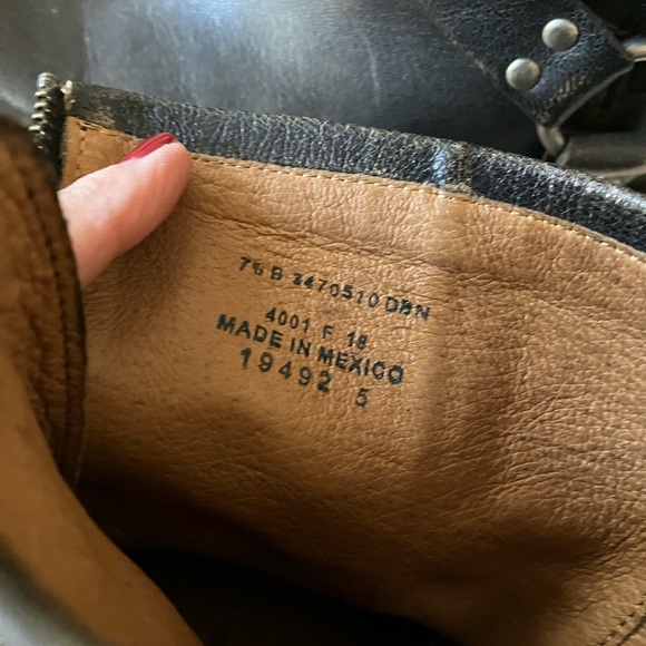 ❤️ EUC Frye Brown Leather Short Zip Boot 7.5 - Picture 6 of 8